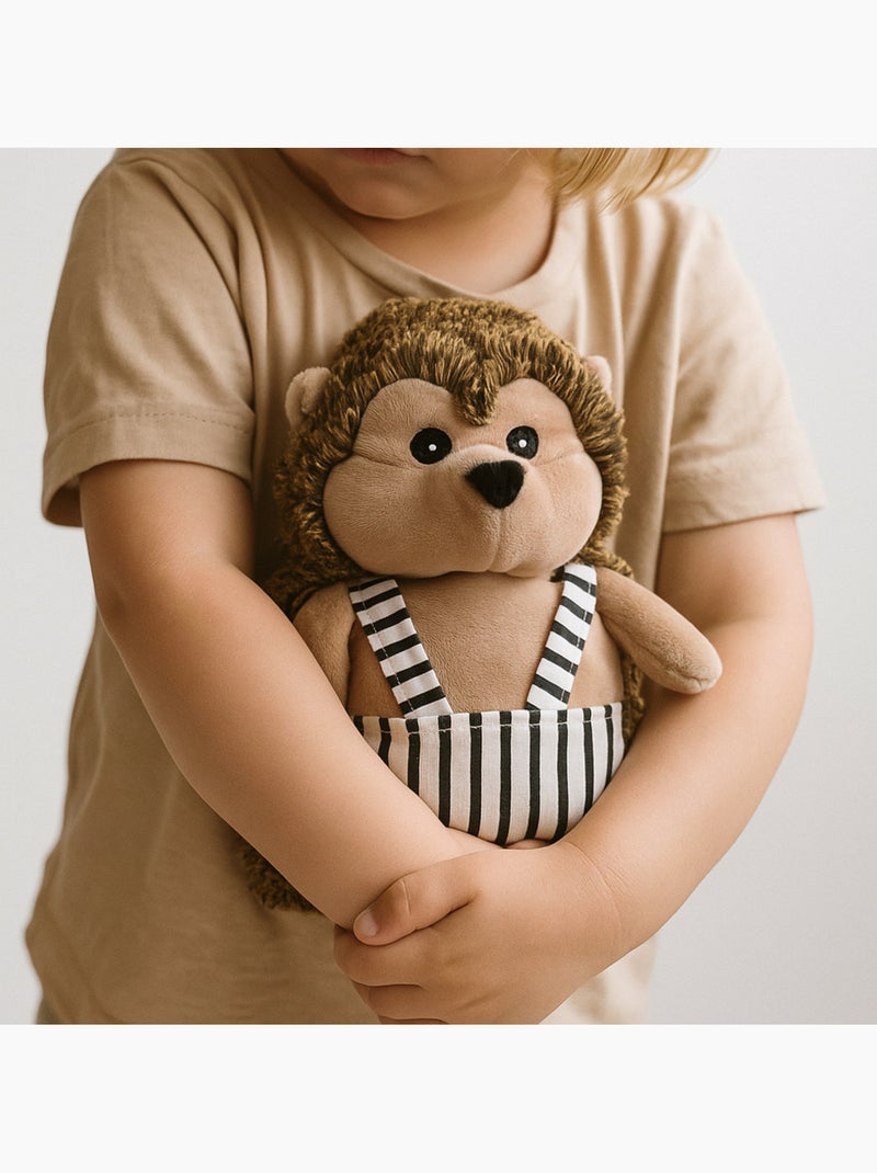 Botija térmica de peluche 2 em 1 em forma de ouriço Castanho - Kiabi