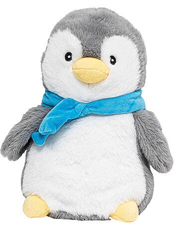 Botija térmica de peluche 2 em 1 em forma de pinguim