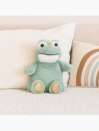 Botija térmica de peluche 2 em 1 em forma de rã