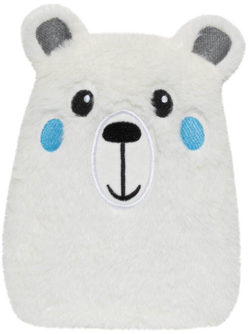 Botija térmica de peluche 2 em 1 em forma de urso polar - Kiabi