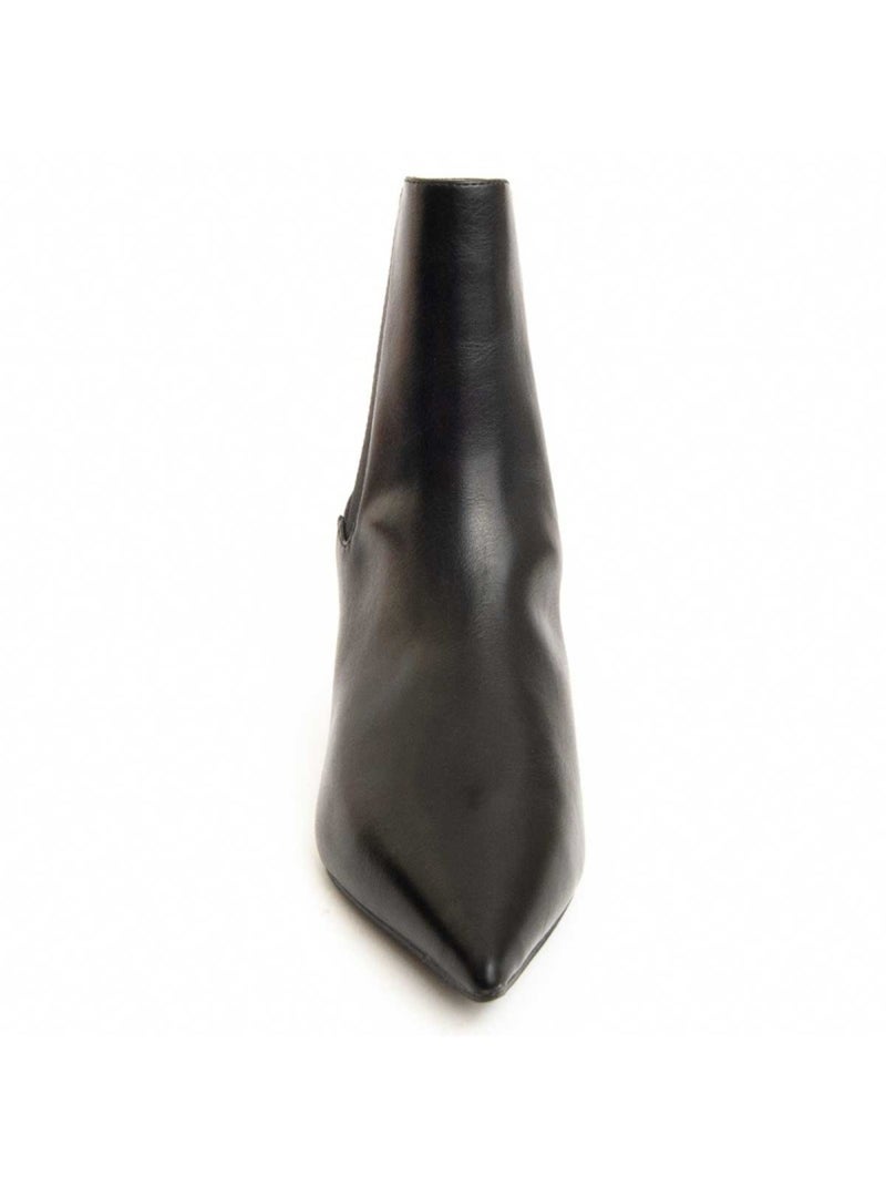 Botim Com Salto Material Sintético E Têxtil Montevita Preto - Kiabi