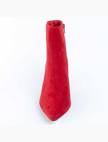 Botim Com Salto Material Sintético E Têxtil Montevita
