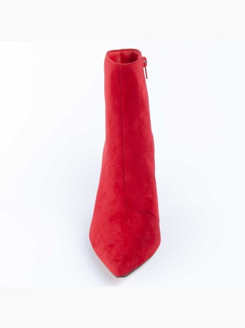 Botim Com Salto Material Sintético E Têxtil Montevita - Kiabi