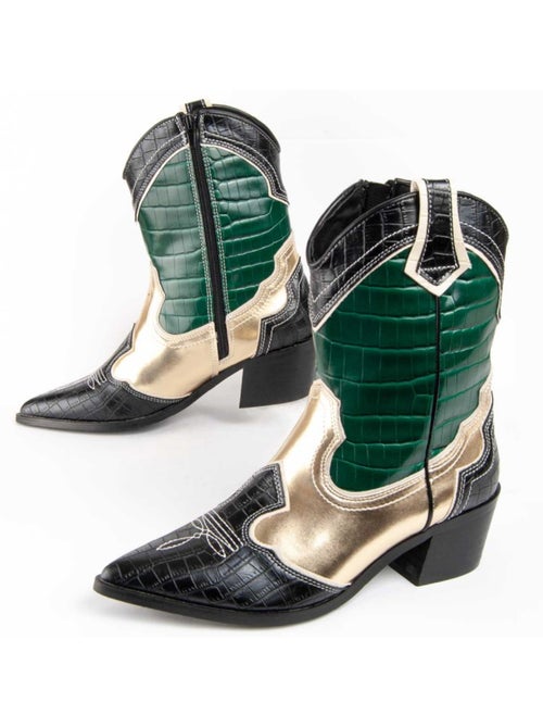 Botim Com Salto Material Sintético Montevita - Kiabi
