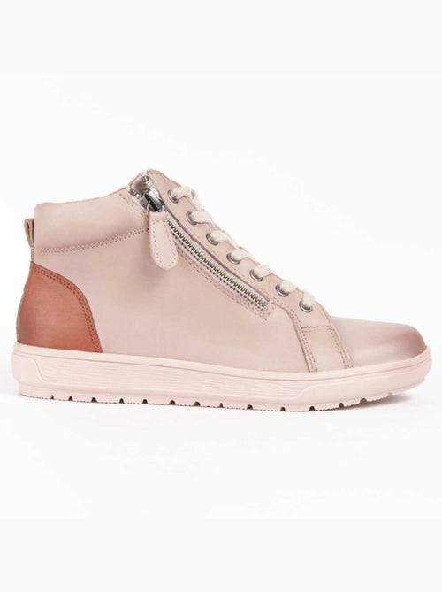 Botim Couro Natural Purapiel - Kiabi