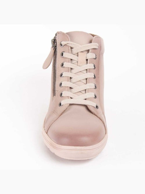 Botim Couro Natural Purapiel - Kiabi