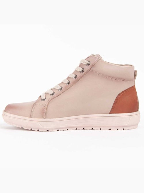 Botim Couro Natural Purapiel - Kiabi