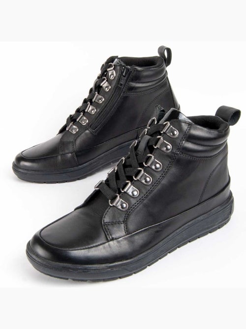 Botim Couro Natural Purapiel - Kiabi