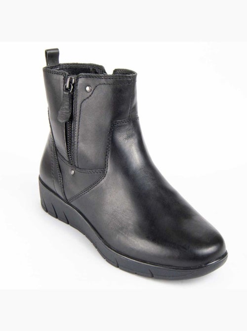 Botim Couro Natural Purapiel - Kiabi