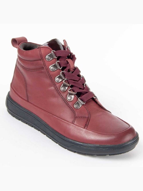 Botim Couro Natural Purapiel - Kiabi