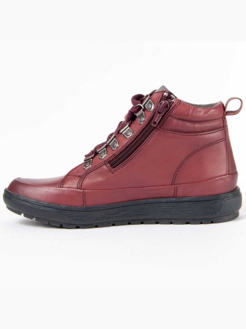 Botim Couro Natural Purapiel - Kiabi