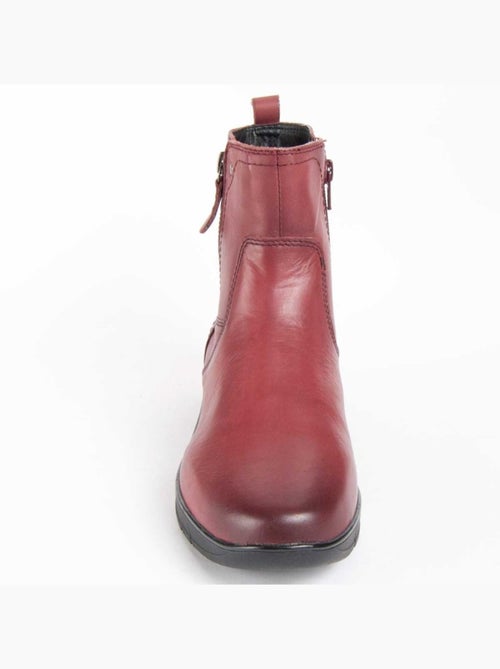 Botim Couro Natural Purapiel - Kiabi