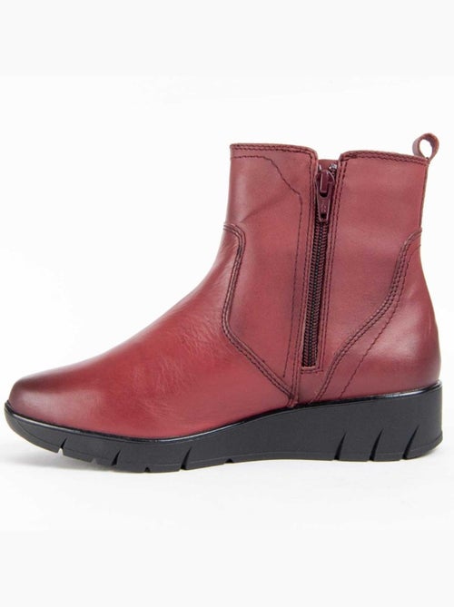 Botim Couro Natural Purapiel - Kiabi