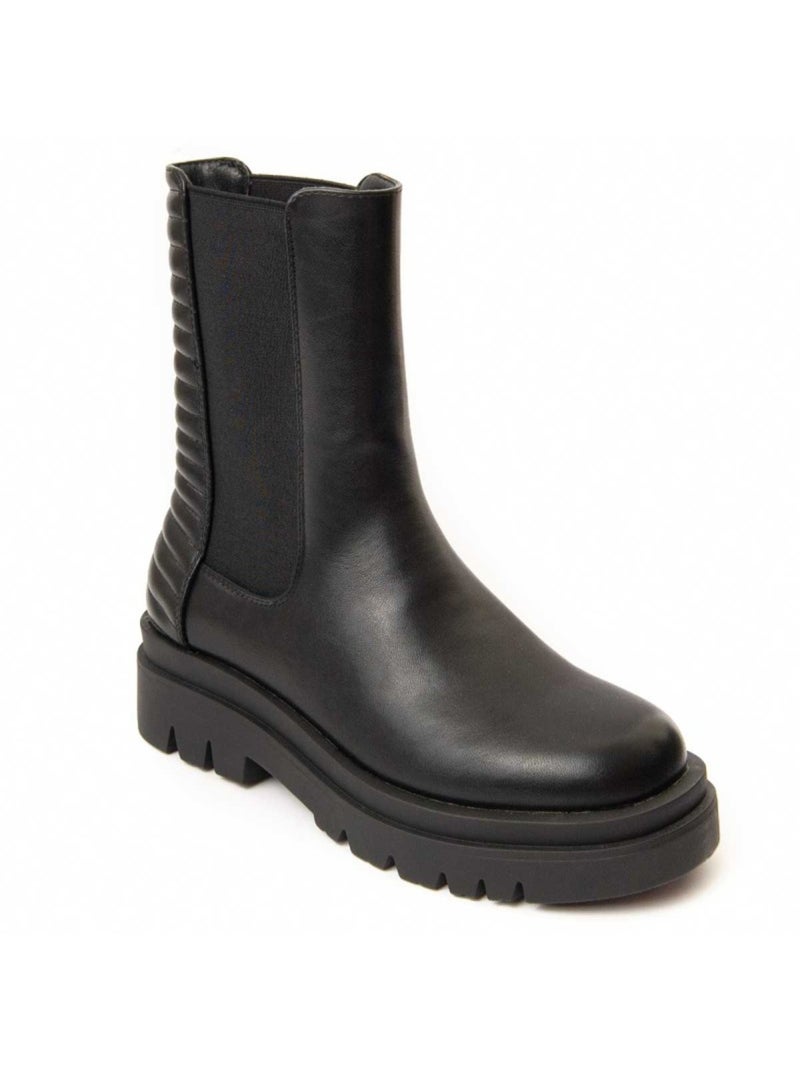 Botim De Plataforma Material Sintético Montevita Preto - Kiabi