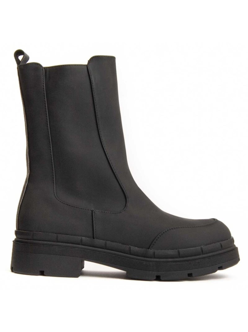 Botim De Plataforma Material Sintético Montevita Preto - Kiabi