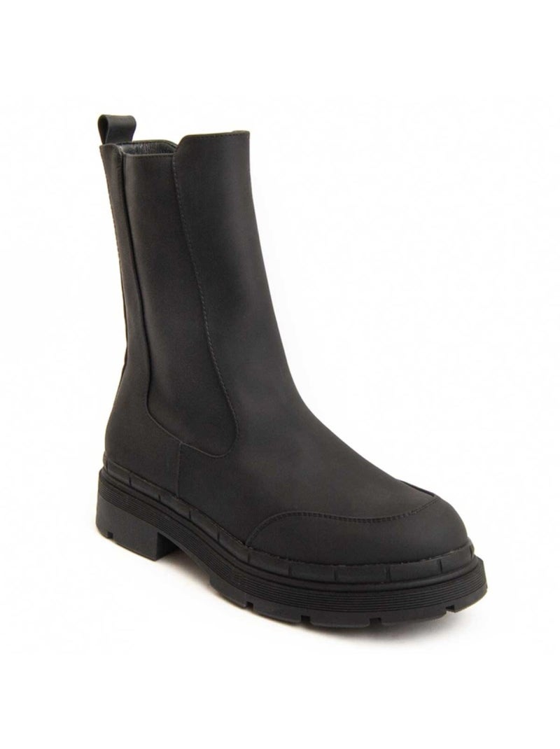 Botim De Plataforma Material Sintético Montevita Preto - Kiabi