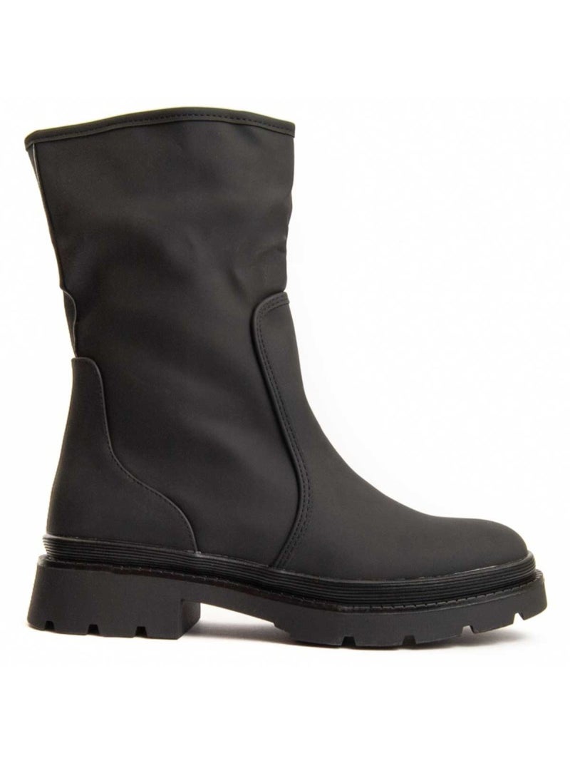Botim De Plataforma Material Sintético Montevita Preto - Kiabi