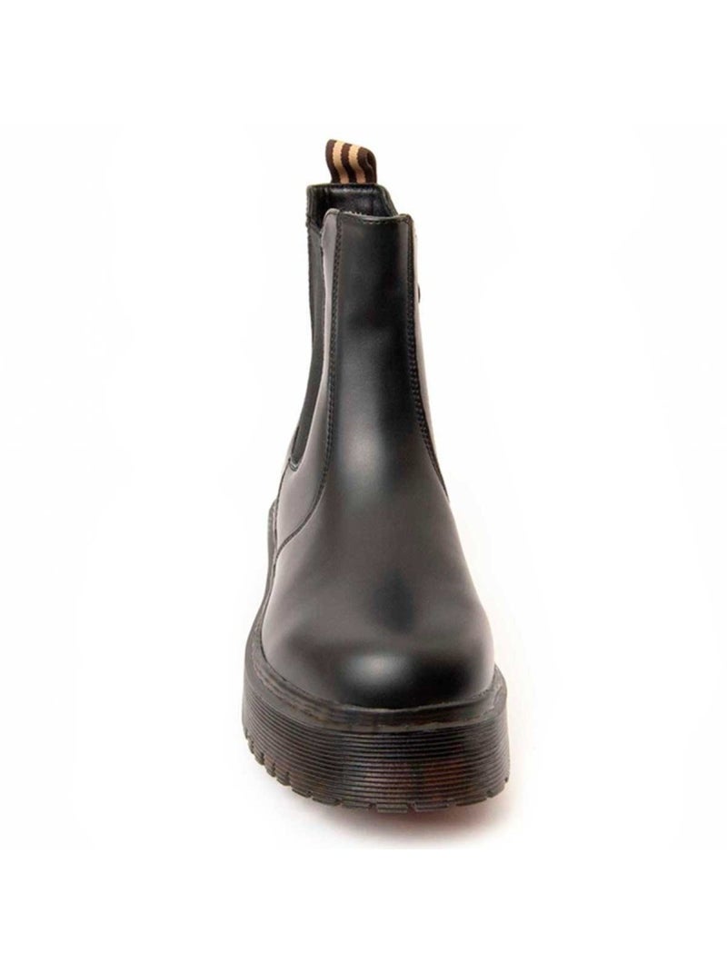 Botim De Plataforma Material Sintético Montevita Preto - Kiabi