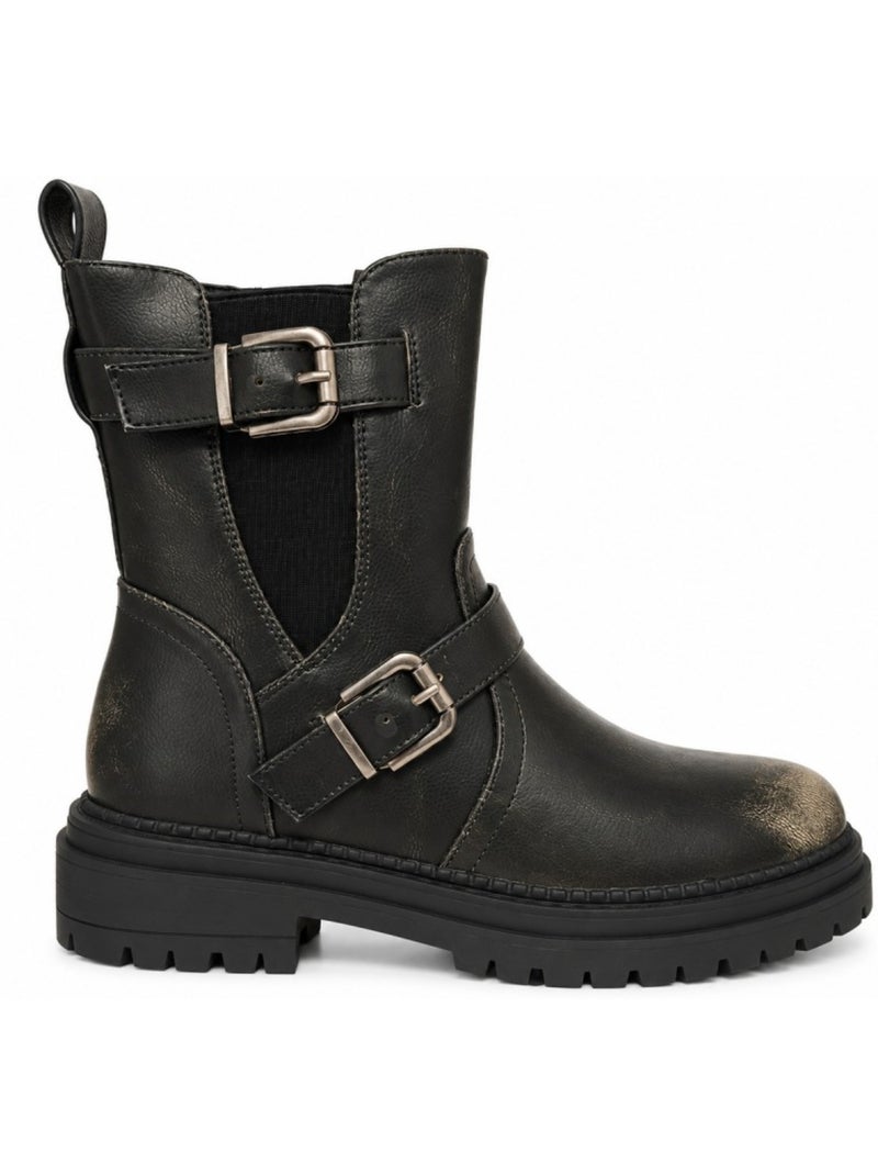 Botim material sintético montevita Preto - Kiabi