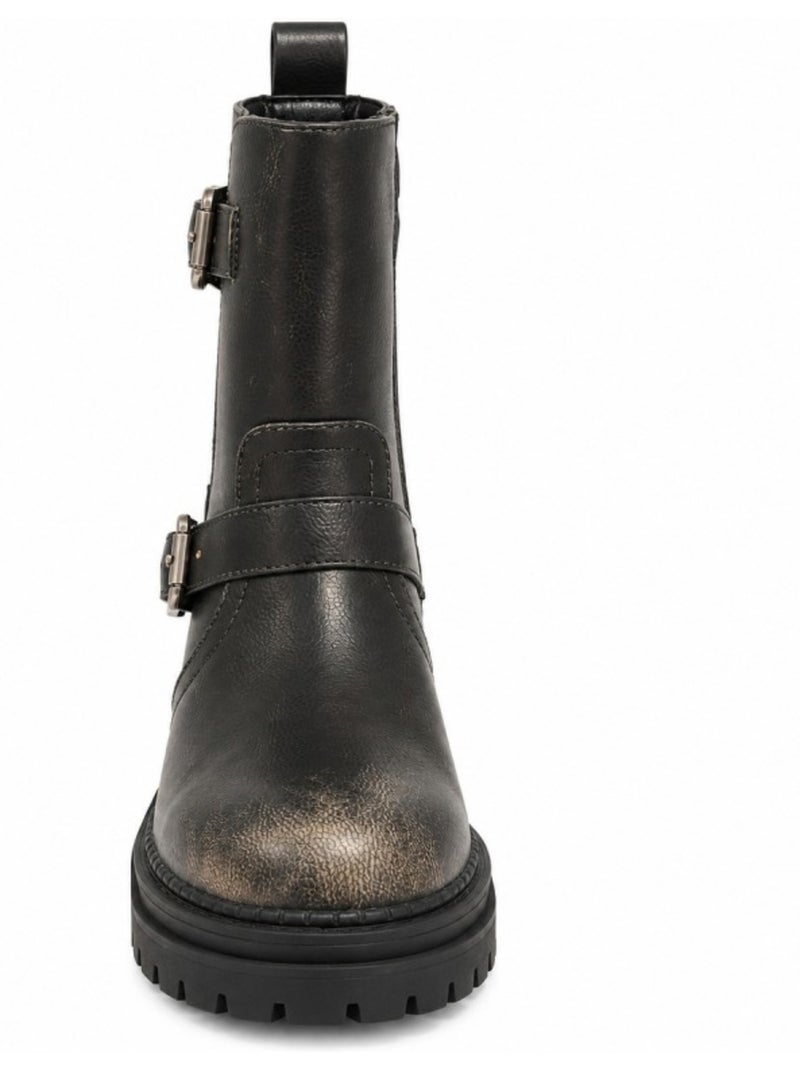 Botim material sintético montevita Preto - Kiabi