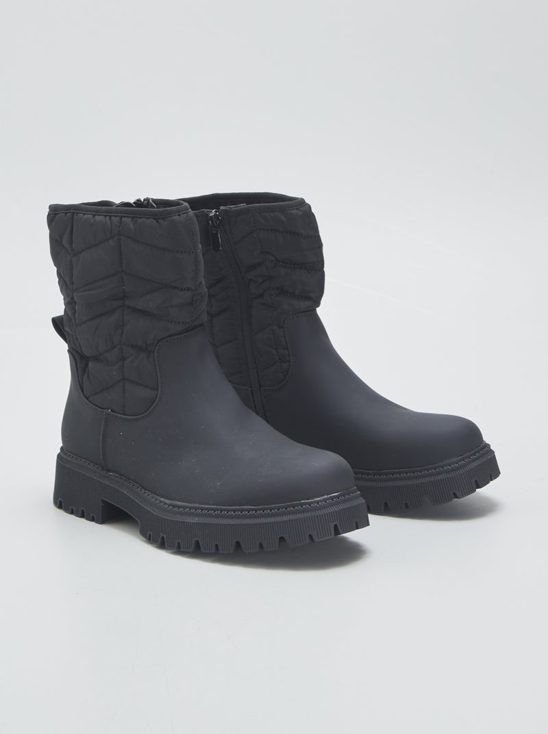 Botins bimatéria Preto - Kiabi