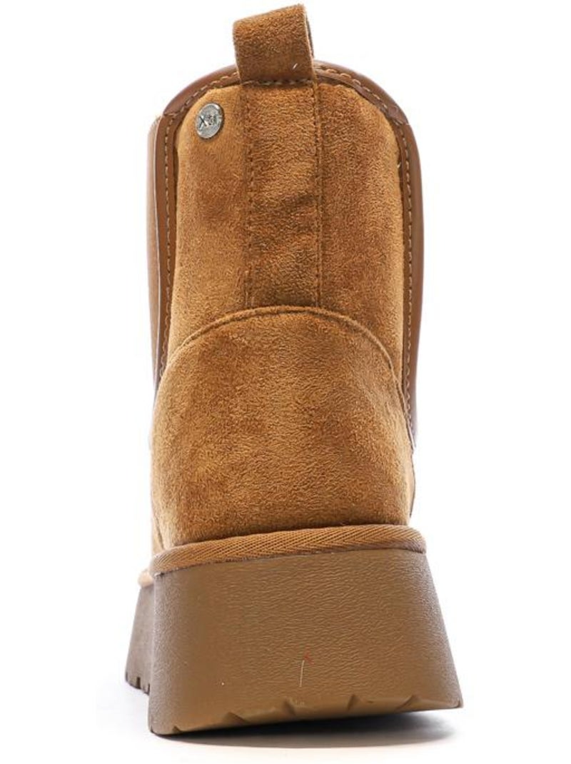 Botins camel xti para mulher Castanho-capuccino - Kiabi