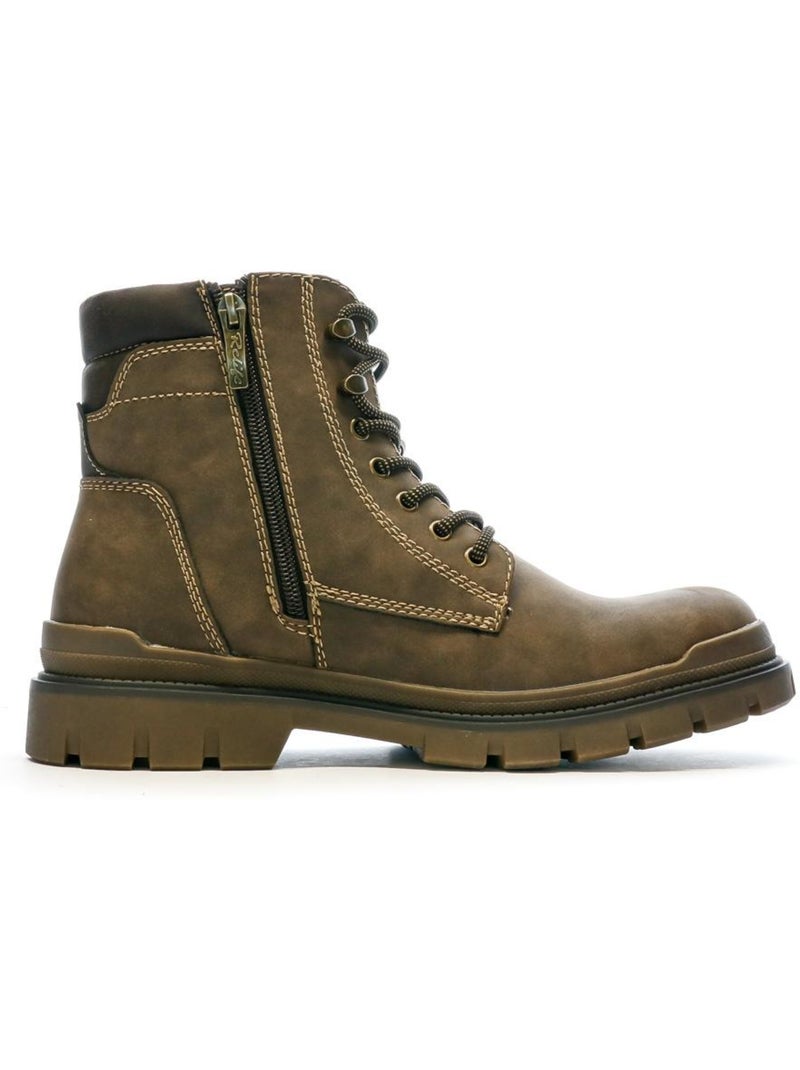 Botins castanhos para homem relife vifrone Castanho-capuccino - Kiabi