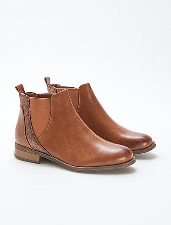 Botins Chelsea brilhantes
