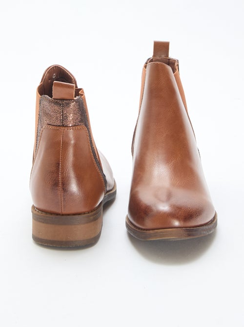 Botins Chelsea brilhantes - Kiabi