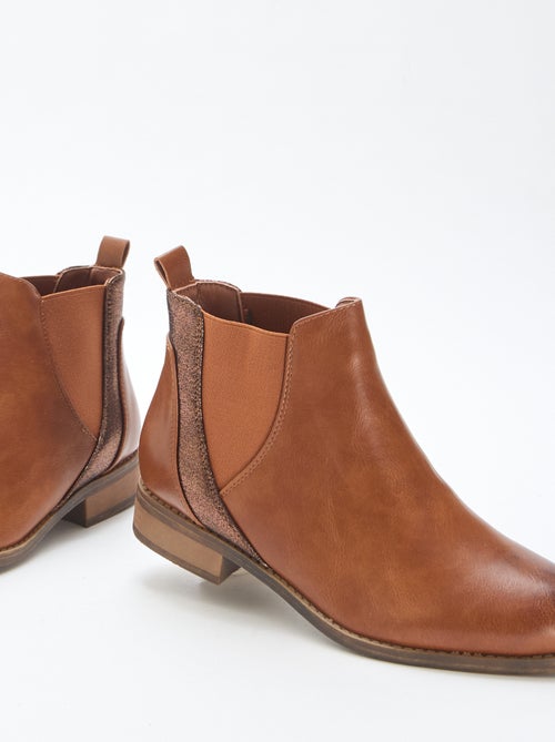 Botins Chelsea brilhantes - Kiabi