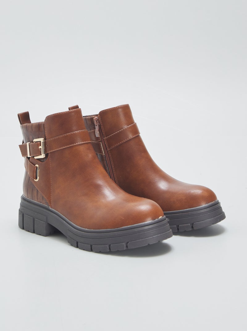Botins chelsea CASTANHO - Kiabi