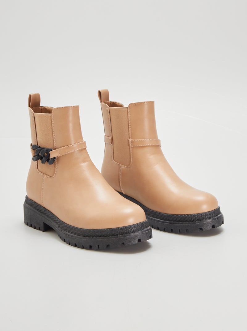 Botins Chelsea CASTANHO - Kiabi