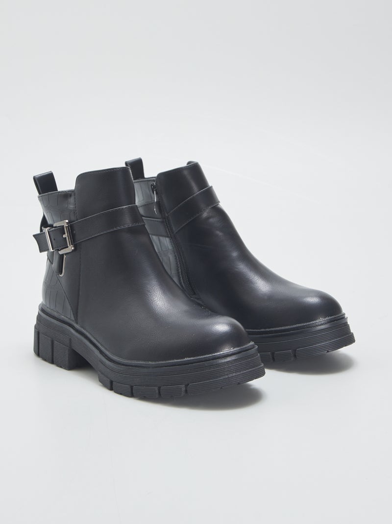 Botins chelsea Preto - Kiabi