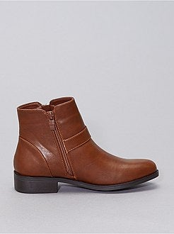 Botins com detalhes com fecho - Kiabi