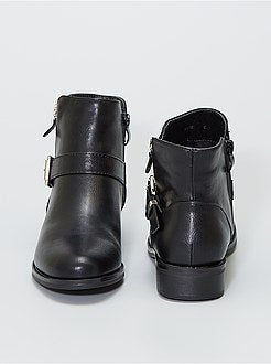 Botins com detalhes com fecho - Kiabi