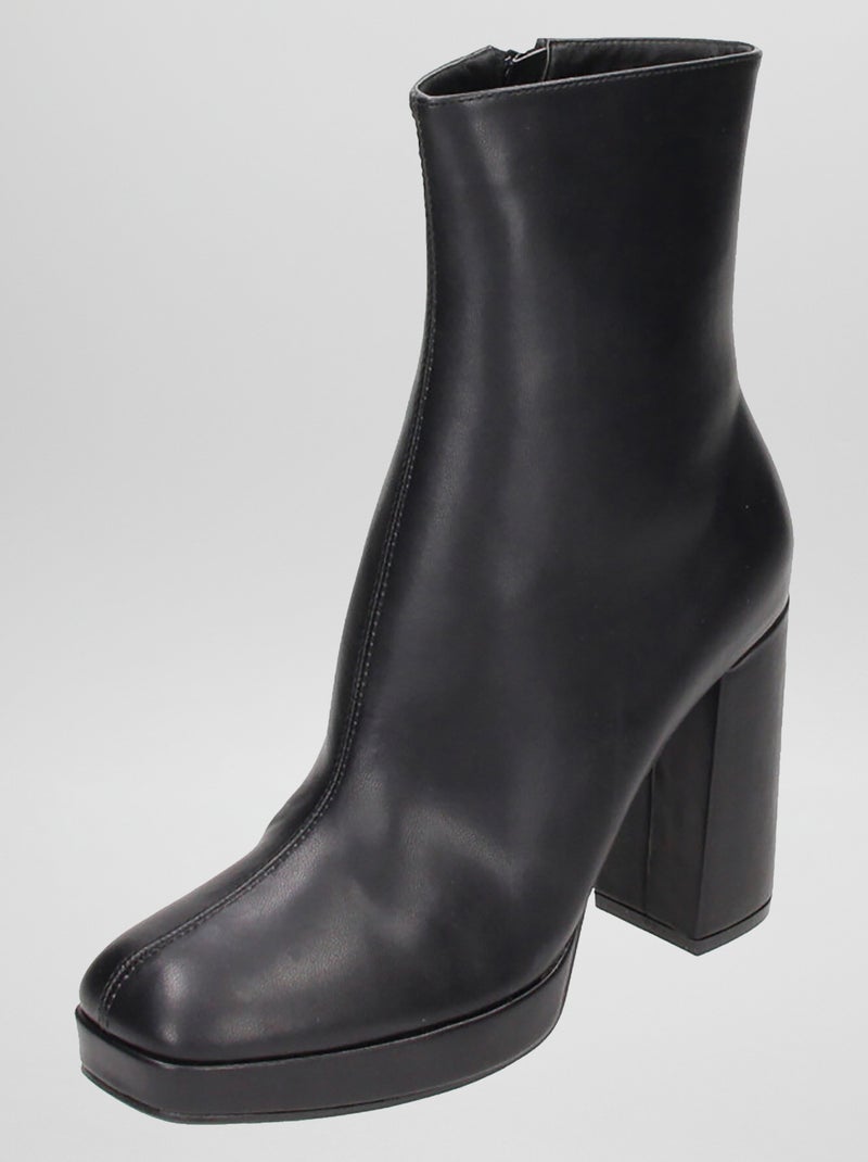 Botins com plataforma PRETO - Kiabi