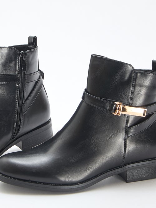 Botins com tira lisa - Kiabi