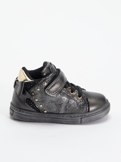 Botins com velcro e atacadores - Kiabi