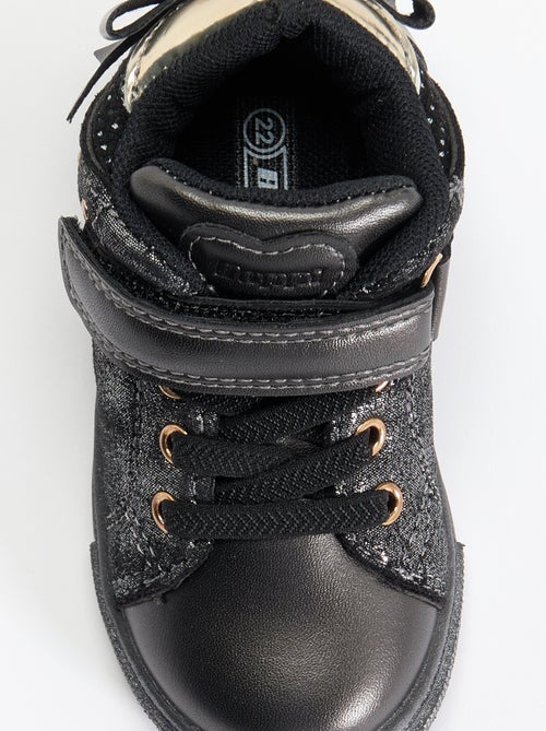 Botins com velcro e atacadores - Kiabi