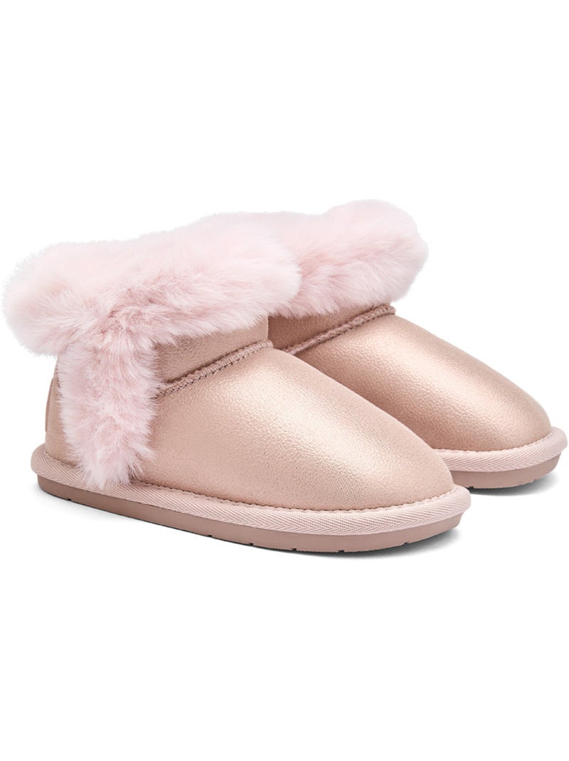 Botins conguitos barefoot pelo Rosa - Kiabi