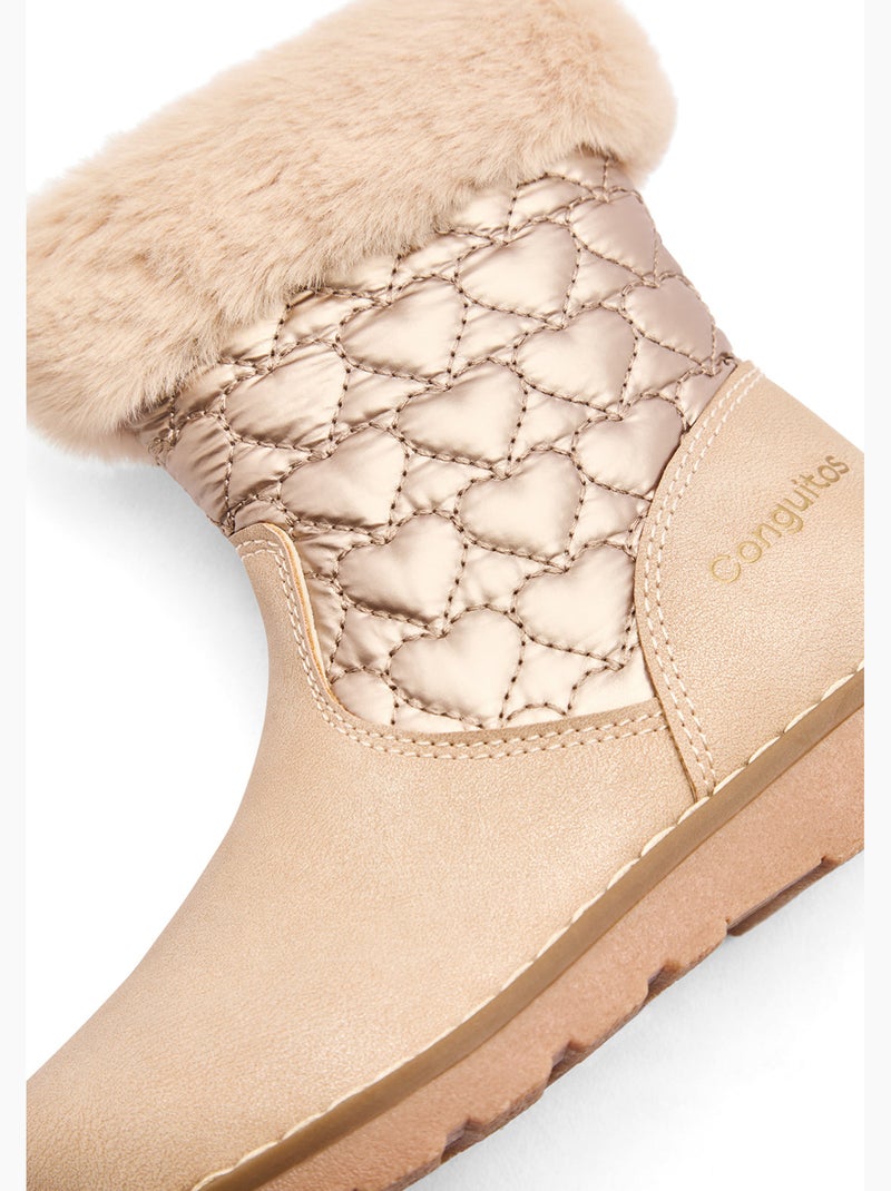 Botins conguitos estampado Bege - Kiabi