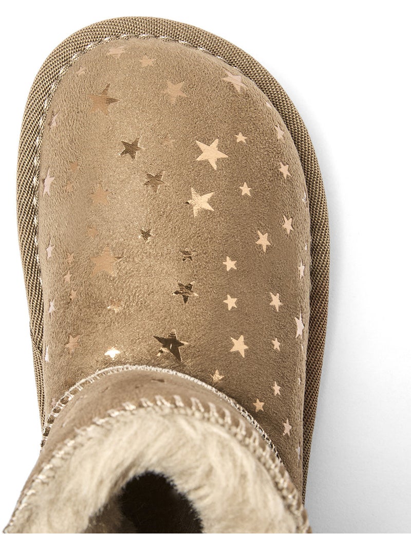 Botins conguitos estrellas barefoot Castanho-claro - Kiabi