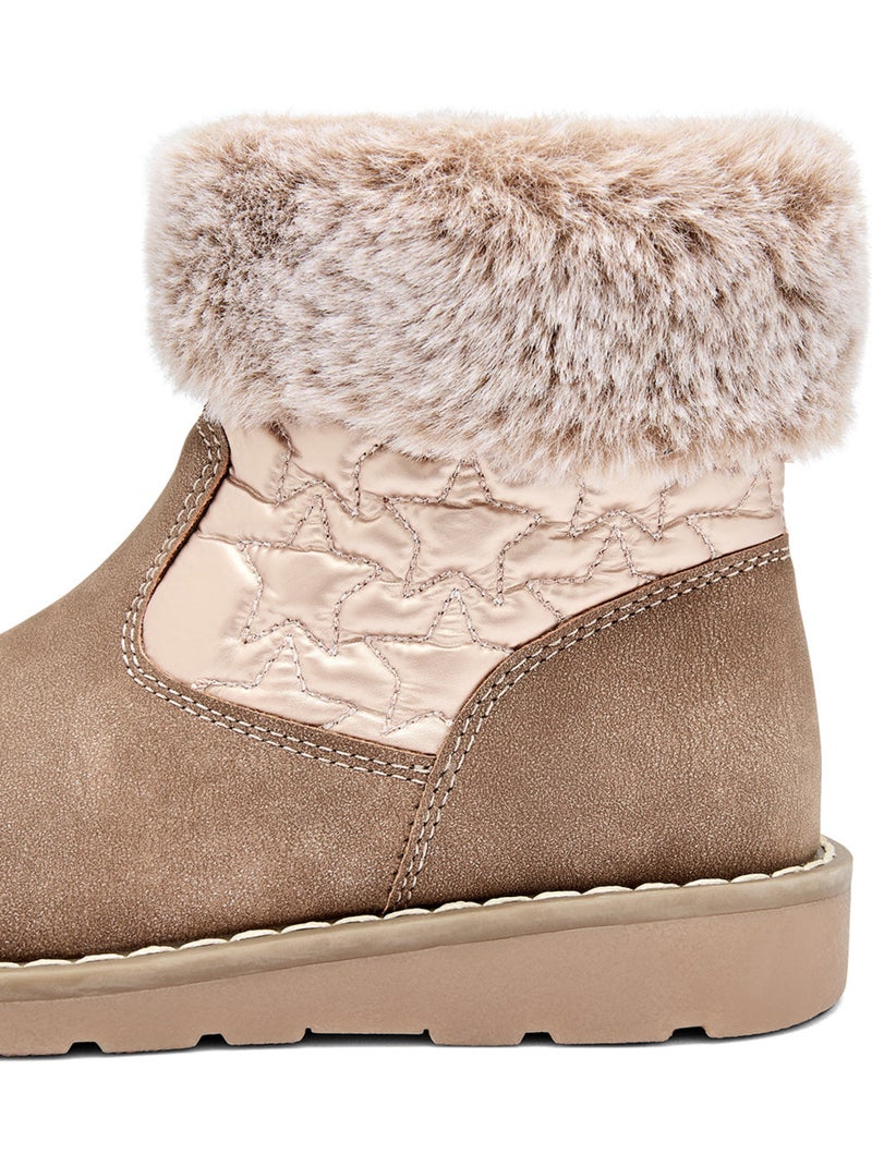 Botins conguitos estrellas pelo Castanho - Kiabi
