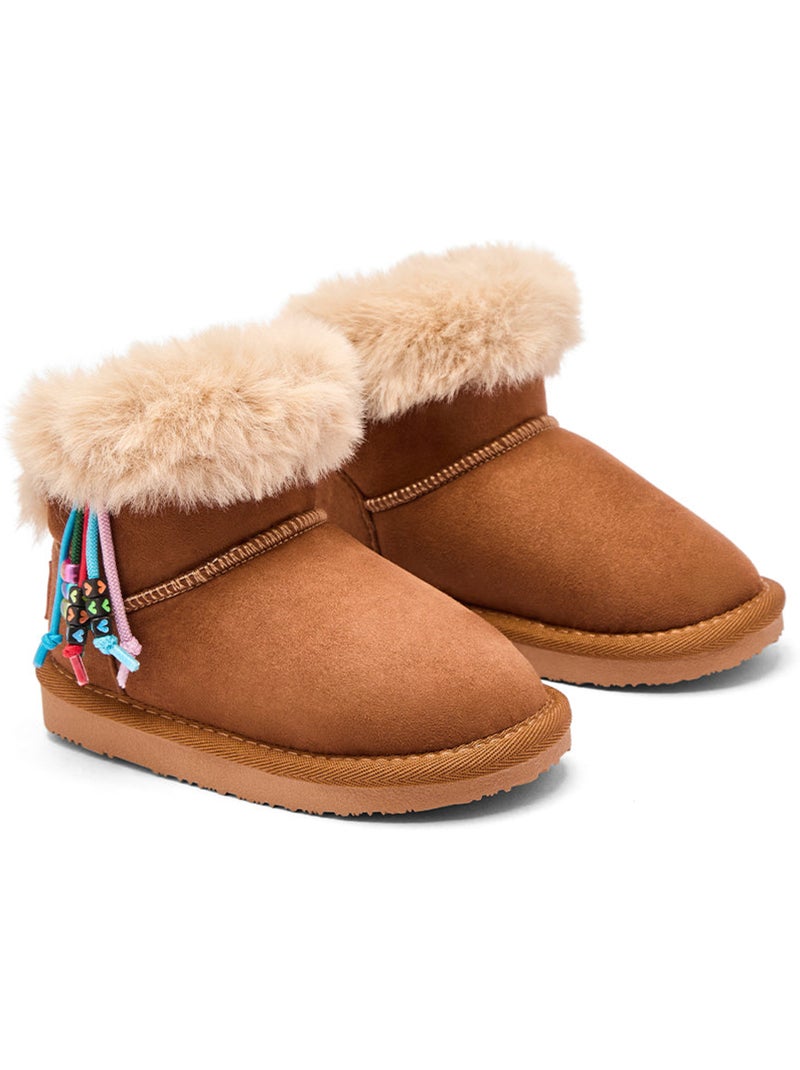 Botins conguitos forro charm Castanho - Kiabi