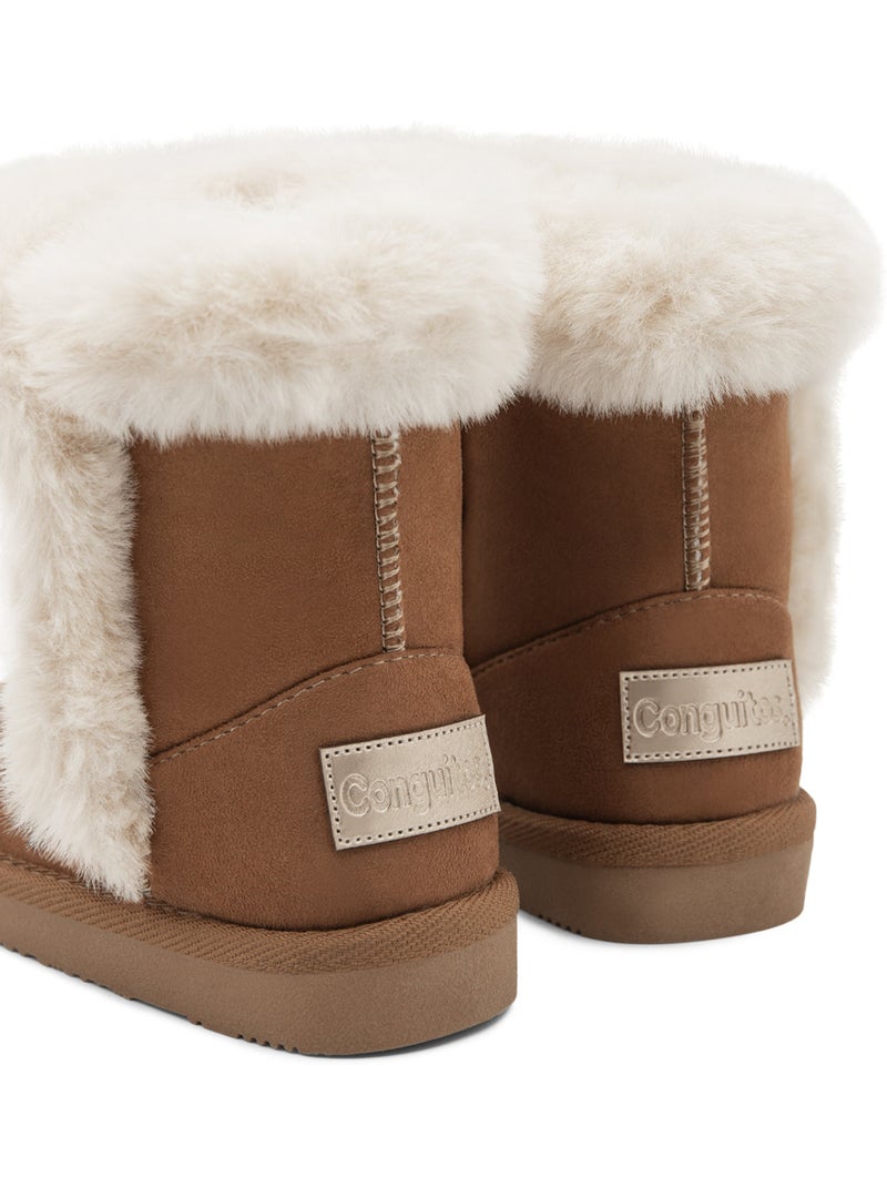 Botins Conguitos Forro Interior Castanho-claro - Kiabi