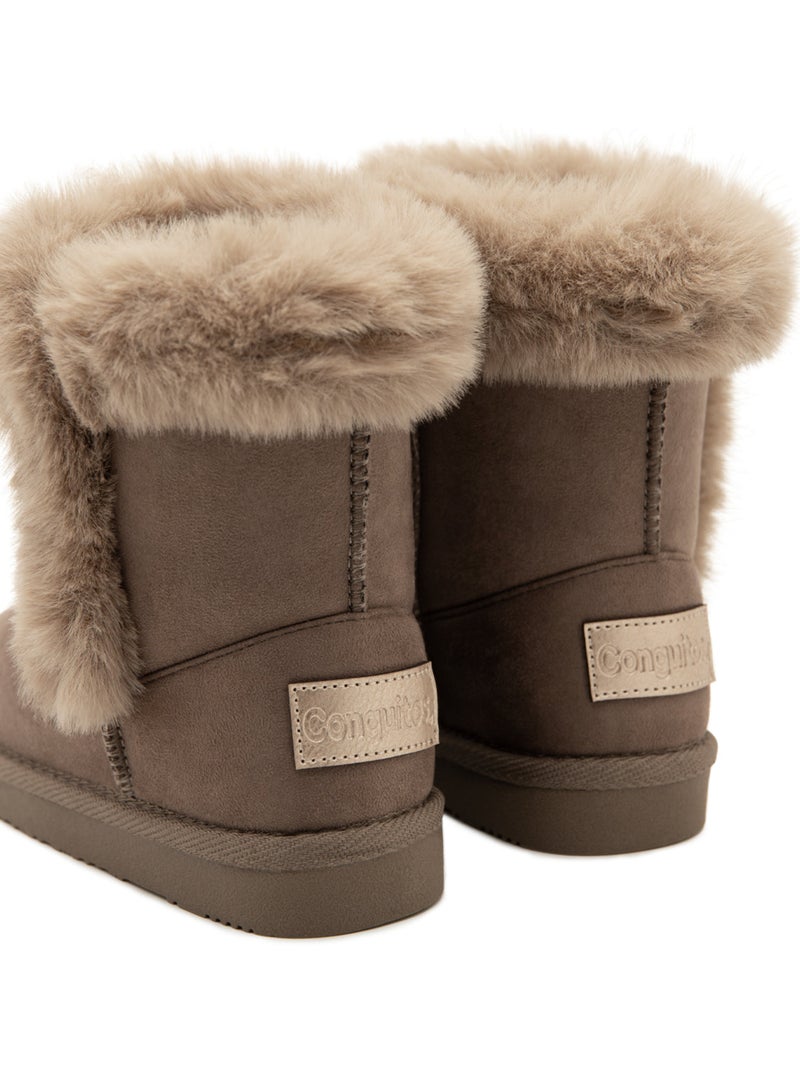 Botins conguitos forro interior Castanho - Kiabi
