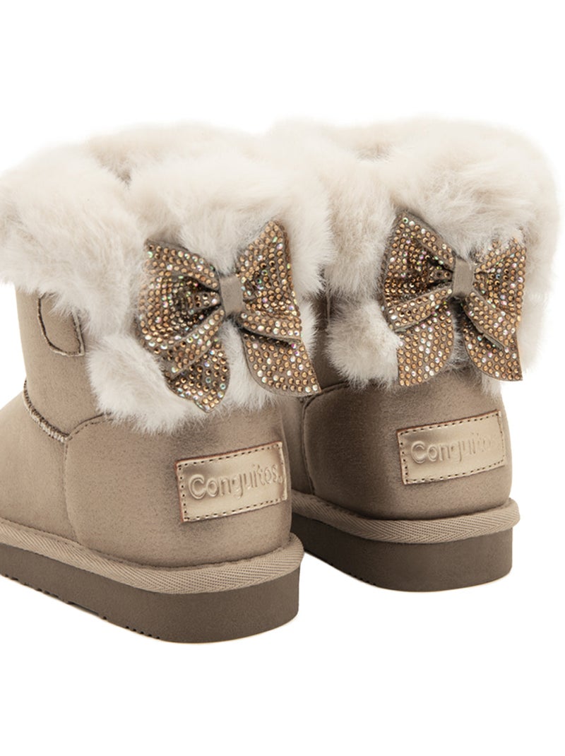 Botins Conguitos Forro Interior Lazo Castanho-claro - Kiabi
