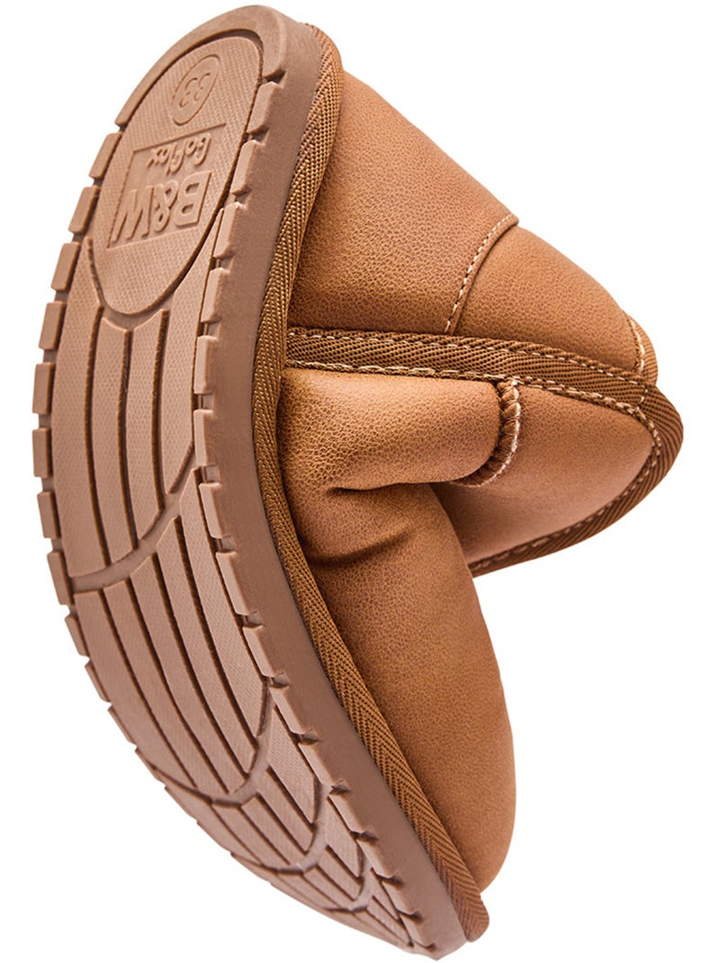 Botins conguitos goflex pelo Castanho-claro - Kiabi