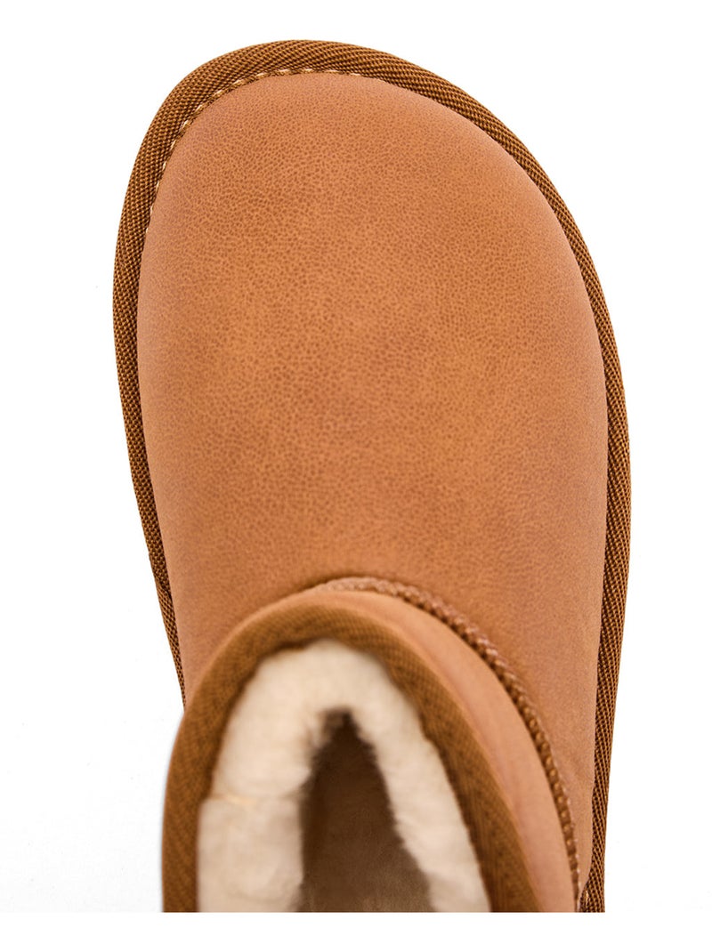 Botins conguitos goflex pelo Castanho-claro - Kiabi