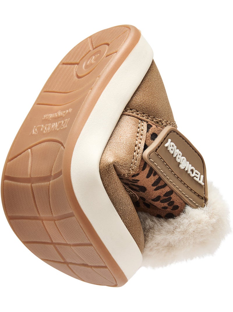 Botins conguitos leopardo barefoot Castanho - Kiabi